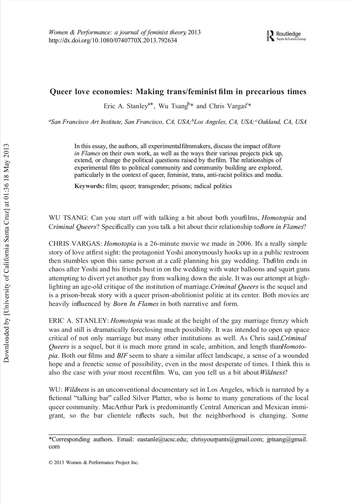 Queer Love Economies